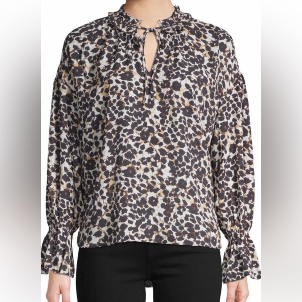 Sanctuary High Low leopard print blouse